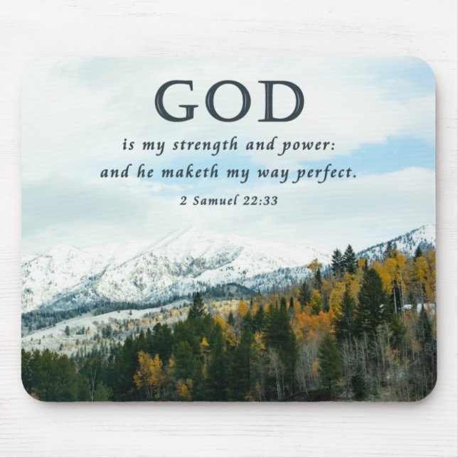 Snowy Mountains Christain Mousepad (Vorne)