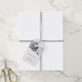 Snowy Mountains Woodland Holiday Favor Tags Geschenkanhänger