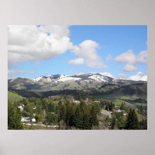 Snowy Mt. Diablo Poster (Vorne)