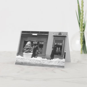 Snowy New York Weihnachtskarte Feiertagskarte