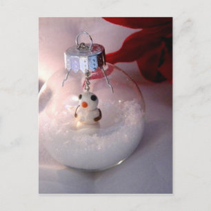 Snowy Ornament Postkarte