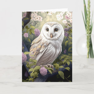 SNOWY OWL ALL-OCCASION BLANK CARD DANKESKARTE