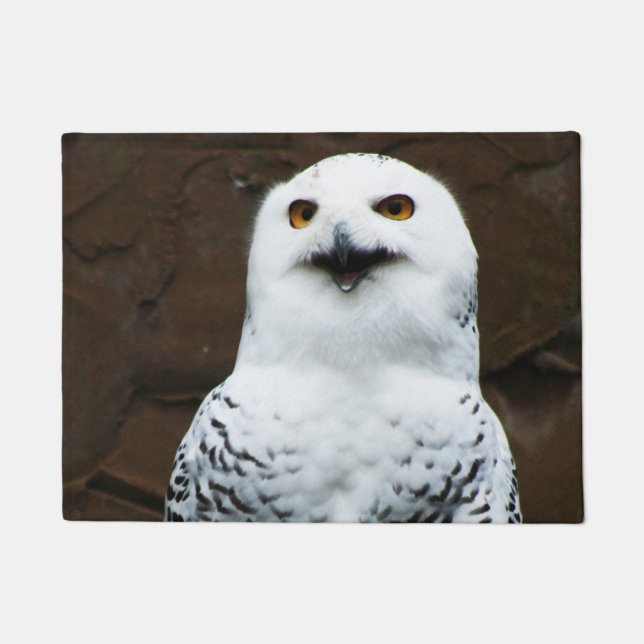 Snowy Owl dmcnm Fußmatte (Vorderseite)