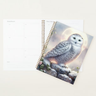 Snowy Owl in Moonlit Wintergarten Planer