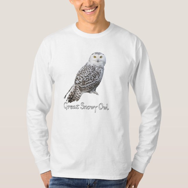 Snowy Owl Long T - Shirt (Vorderseite)