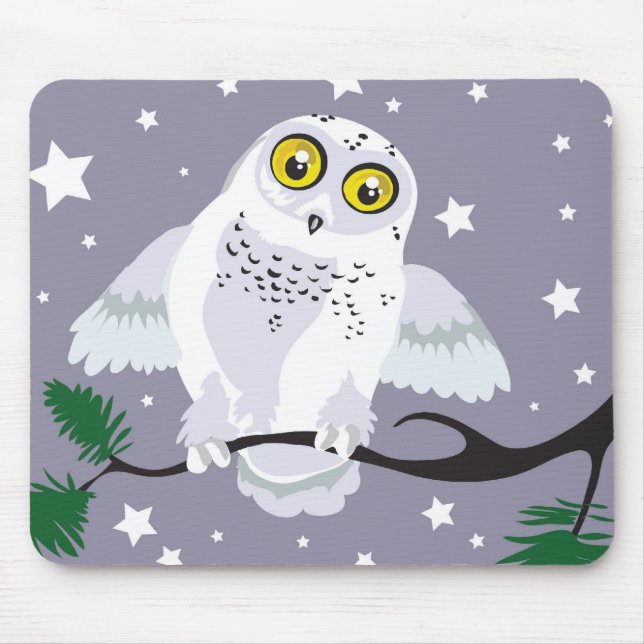 Snowy Owl Mousepad (Vorne)