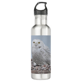 Snowy Owl on Snells Edelstahlflasche