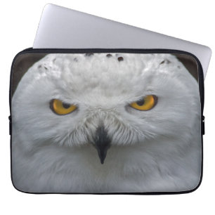 Snowy Owl Portrait Laptop Sleeve