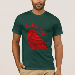 Snowy Owl sagt "Hello Day" T-Shirt