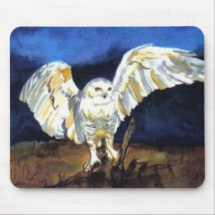 Snowy Owl von Paula Atwell Mousepad