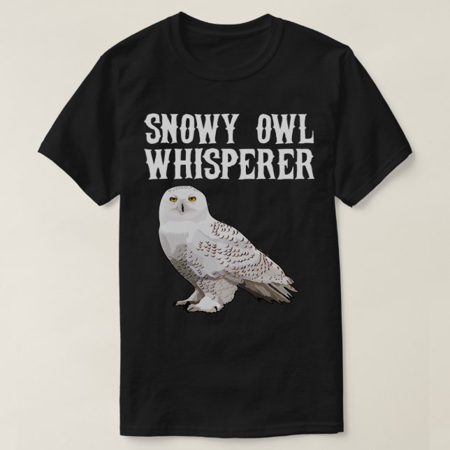 Snowy Owl Whisperer Funny Bird Lover Pullover  (Design vorne)