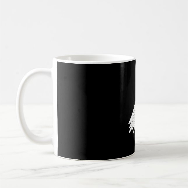Snowy Owl White Hooter Bird of Night Kaffeetasse (Links)
