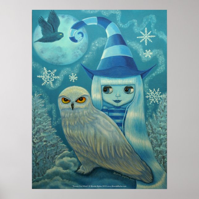 Snowy Owl Witz Poster (Vorne)