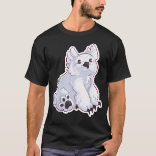 Snowy Owlbear Cub - Sitzen T-Shirt