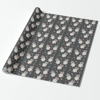 Snowy Penguin Holiday Wrapping Paper Geschenkpapier