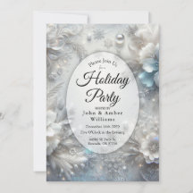 Snowy Petals in Frozen Bloom Holiday Party
