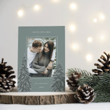 Snowy Pine | Elegantes Weihnachts-Foto