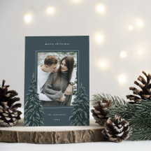 Snowy Pine | Elegantes Weihnachts-Foto