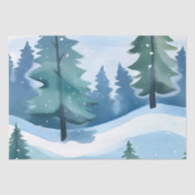 Snowy Pine Forest | Winterfarbe
