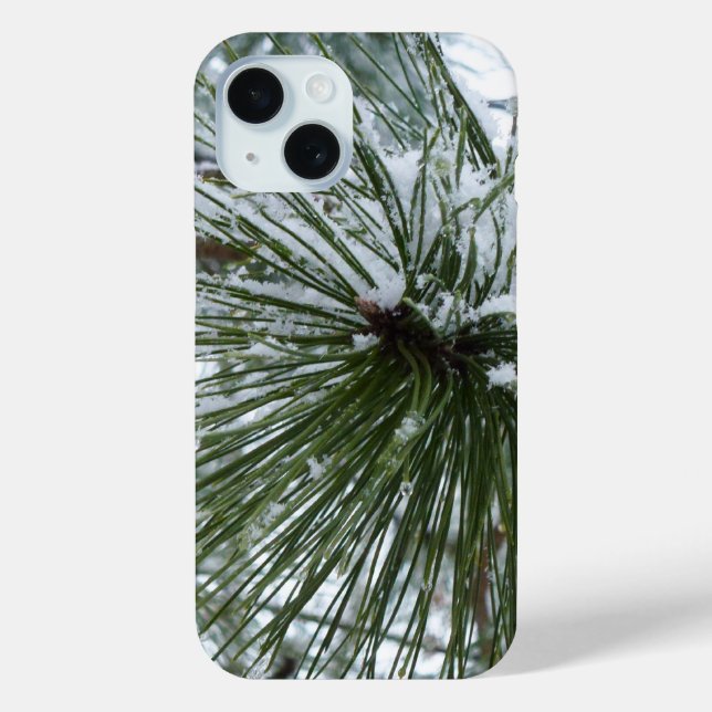 Snowy Pine Needles Winter Nature Fotografy Case-Mate iPhone Hülle (Rückseite)