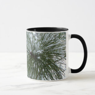 Snowy Pine Needles Winter Nature Fotografy Tasse