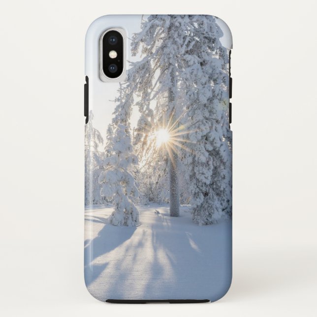 Snowy Pine Tree Case-Mate iPhone Hülle (Rückseite)