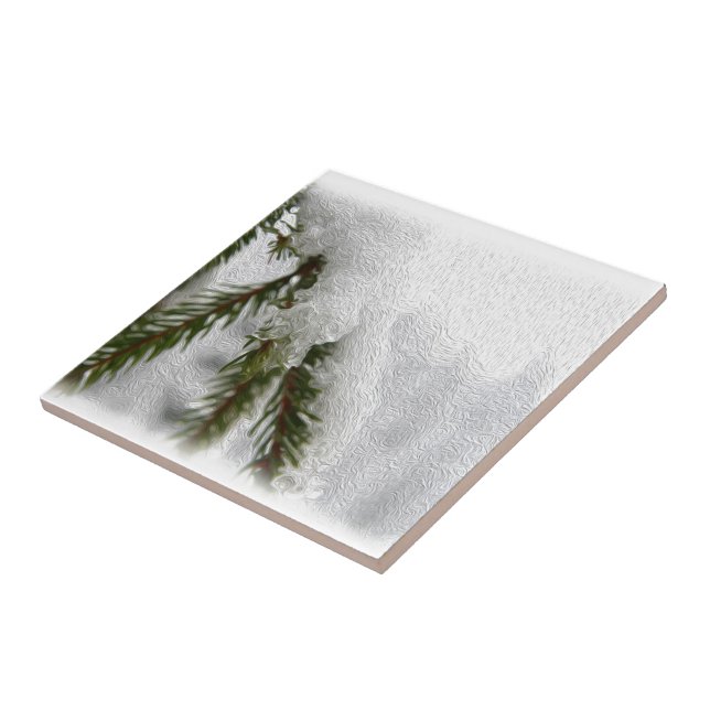 Snowy Pines Fliese (Seite)
