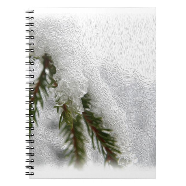 Snowy Pines Notizblock (Vorderseite)