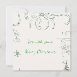 Snowy Pines & Peace Karte