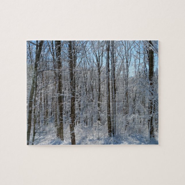 Snowy Poplar Forest I Puzzle (Horizontal)
