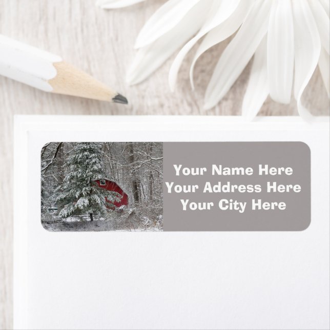 Snowy Red Barn (Insitu)