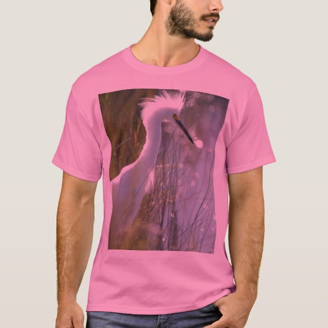 Snowy-Reiher T-Shirt (Vorderseite)
