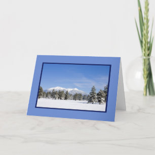 Snowy San Francisco Peaks Foto Custom Feiertagskarte