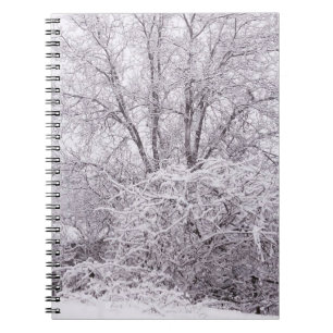 Snowy Scene Foto Notebook Notizblock