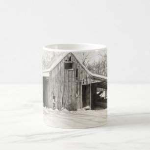 Snowy-Scheune Kaffeetasse