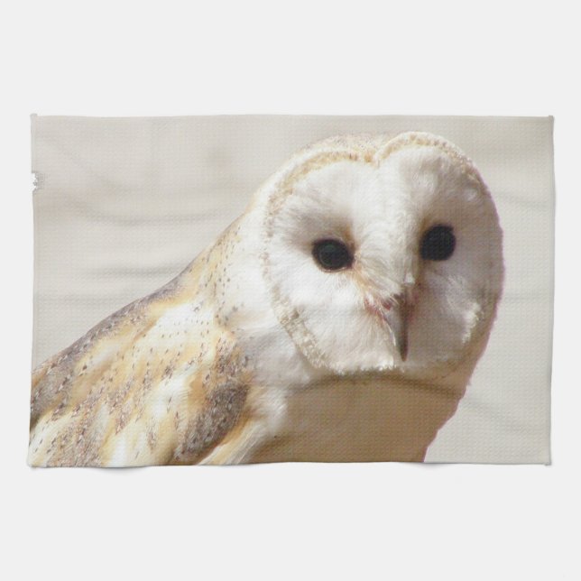 Snowy-Schleiereule-Tuch Küchentuch (Horizontal)