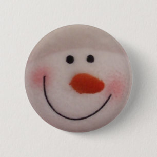 Snowy-Schneemann Button
