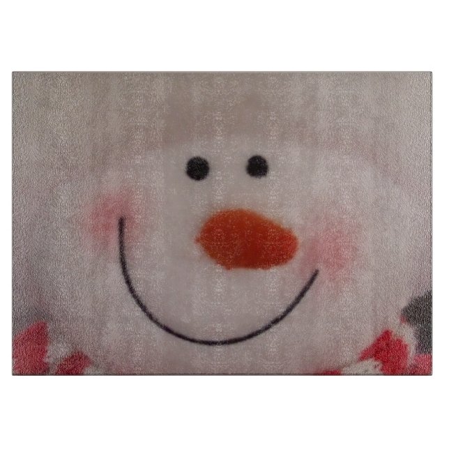 Snowy-Schneemann Schneidebrett (Vorderseite)