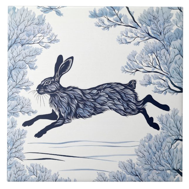 Snowy Serenity Erweiterte Version. Fliese (Vorderseite)