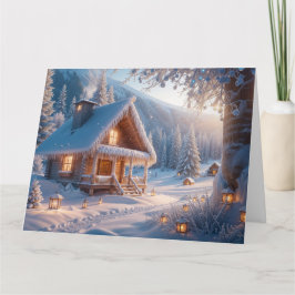 Snowy Serenity: Warme Wünsche für ein schönes neue Karte