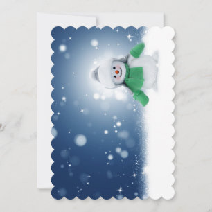 Snowy Snowman Feiertagskarte