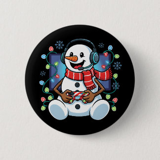 Snowy Snowman Gamer Button