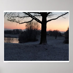 Snowy Sunset auf Core Creek Poster