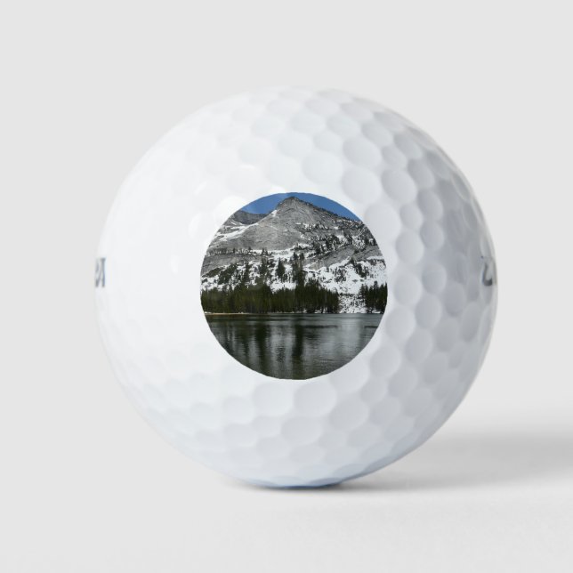 Snowy Tenaya Lake Yosemite National Park Foto Golfball (Vorderseite)