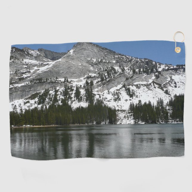 Snowy Tenaya Lake Yosemite National Park Foto Golfhandtuch (Horizontal)