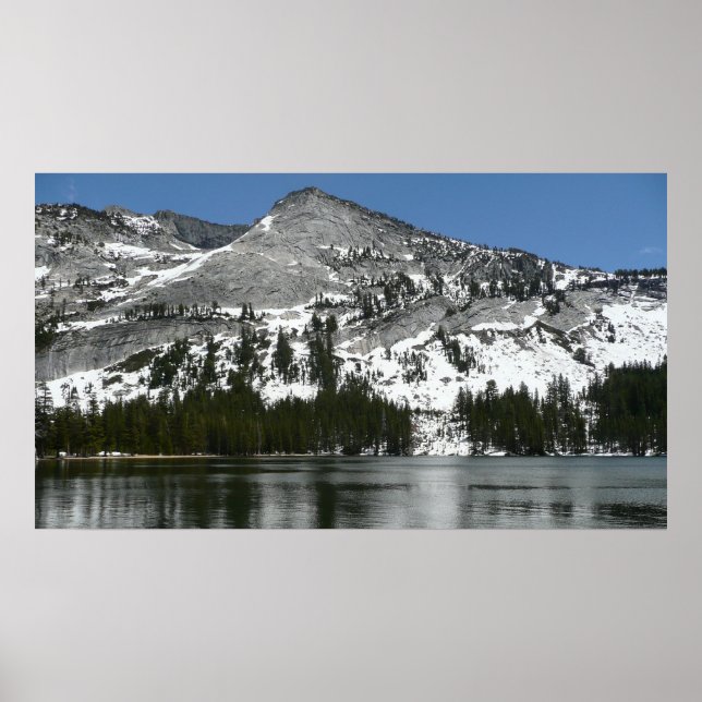 Snowy Tenaya Lake Yosemite National Park Foto Poster (Vorne)