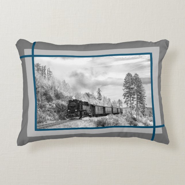 Snowy Train Ride Dekokissen (Vorderseite)