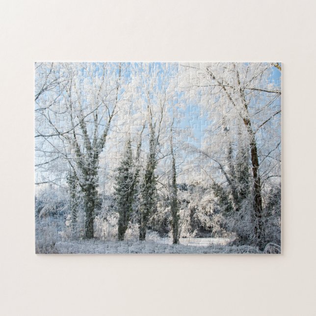 Snowy Trees, 252 Stücke Jigsaw Puzzle (Horizontal)
