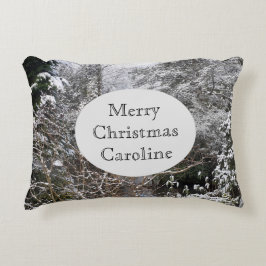 Snowy Trees Dekokissen