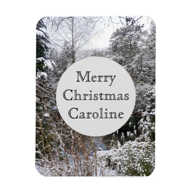 Snowy Trees Flexible Magnet (Vertikal)